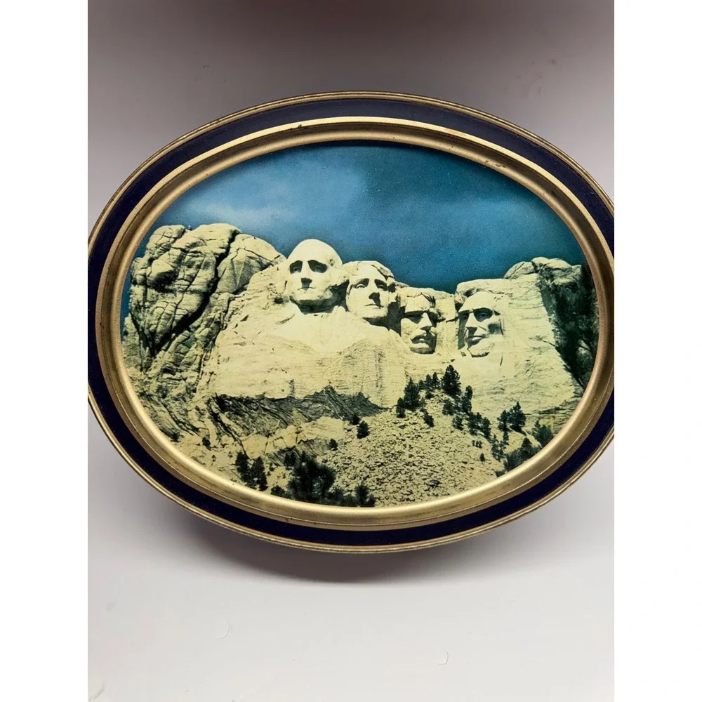 Vintage 1986 Sunshine Biscuits Tin Mount Rushmore Niagara Falls Limited Edition
